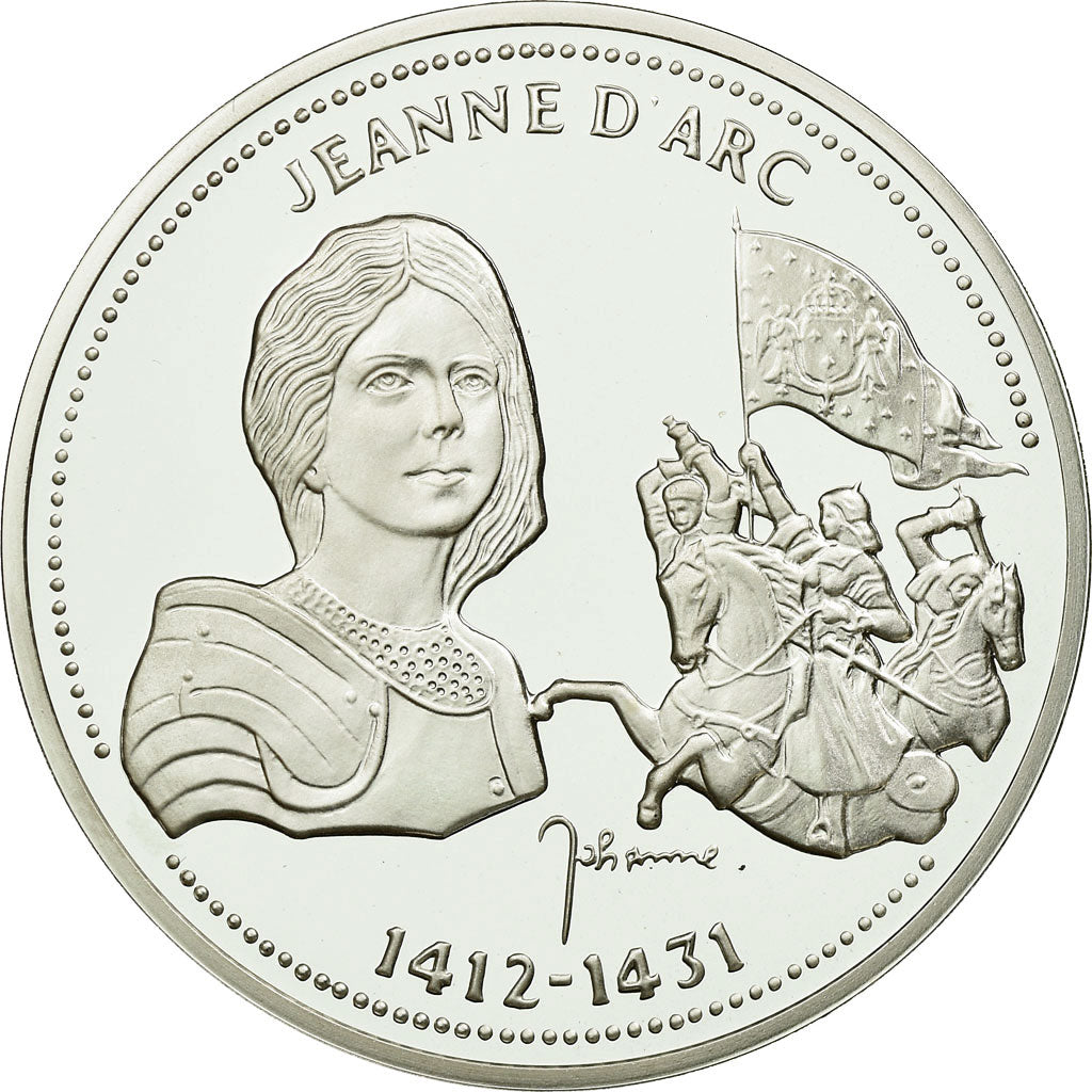 France, Medal, Jeanne d'Arc, History, MS(65-70), Silver