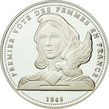 Francia, medaglia, Premier Vote des Femmes en France, History, FDC, Argento