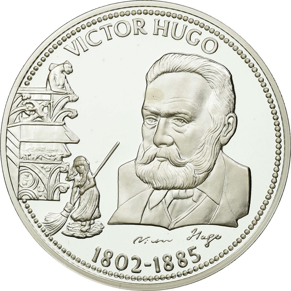 France, Medal, Victor Hugo, MS(65-70), Silver