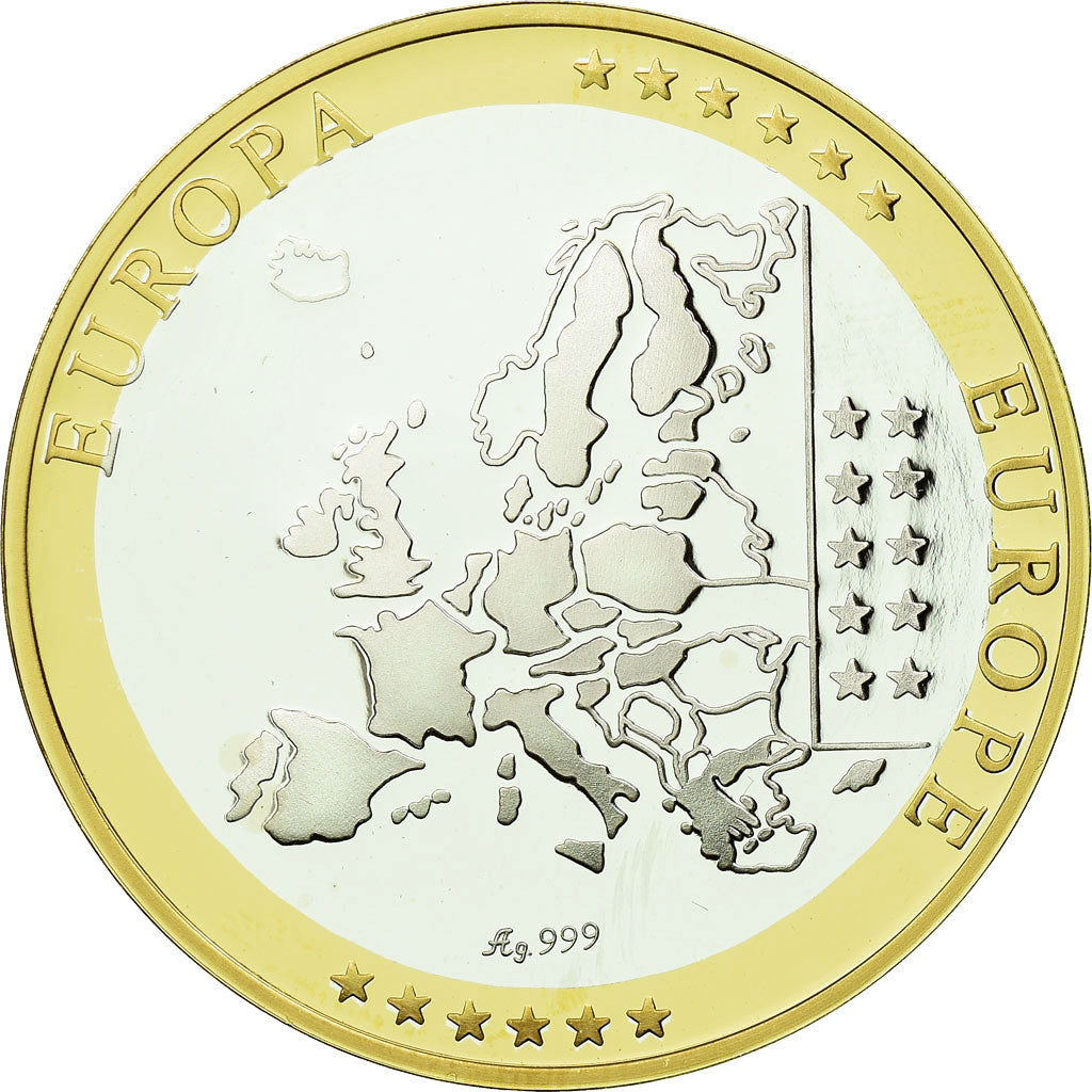 France, Medal, Europa, République Française, MS(65-70), Silver