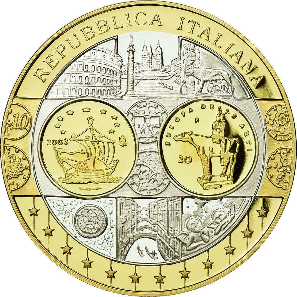 Italy, Medal, Euro, Europa, MS(65-70), Silver