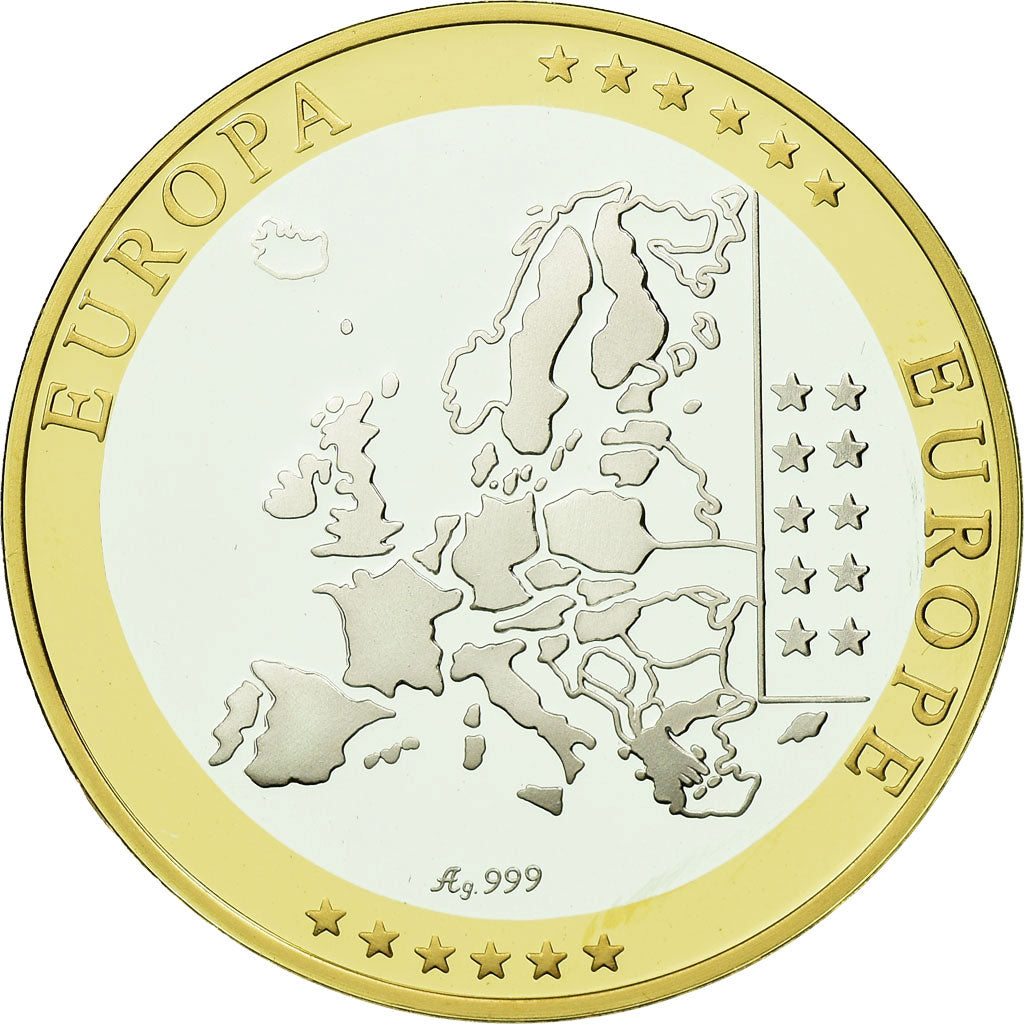 Italy, Medal, Euro, Europa, MS(65-70), Silver
