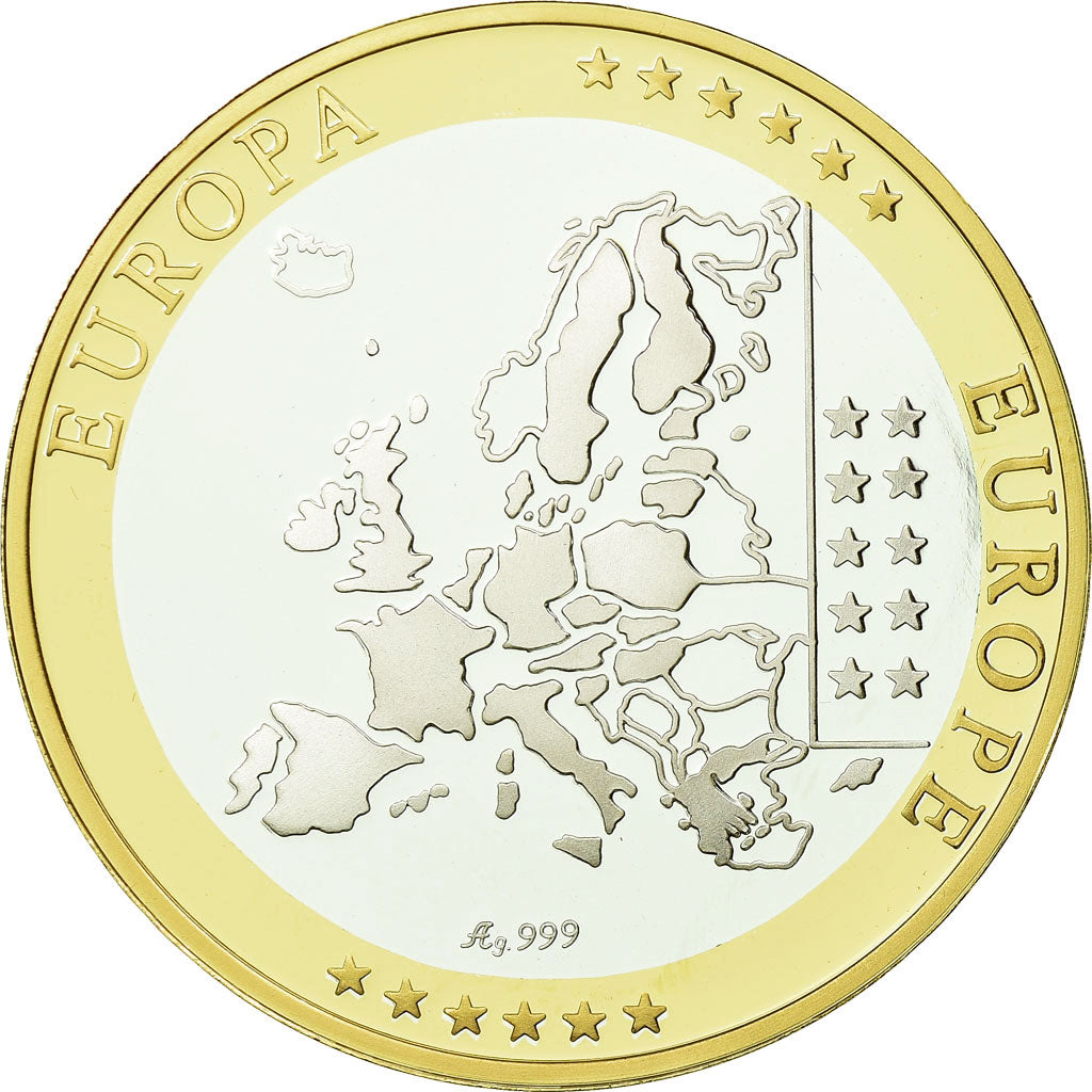 Vatican, Medal, Euro, Europa, MS(65-70), Silver