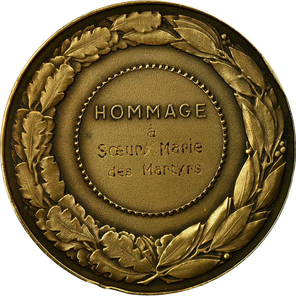 Francia, medaglia, Hommage à Soeur Marie des Martyrs, Orchies, SPL, Bronzo