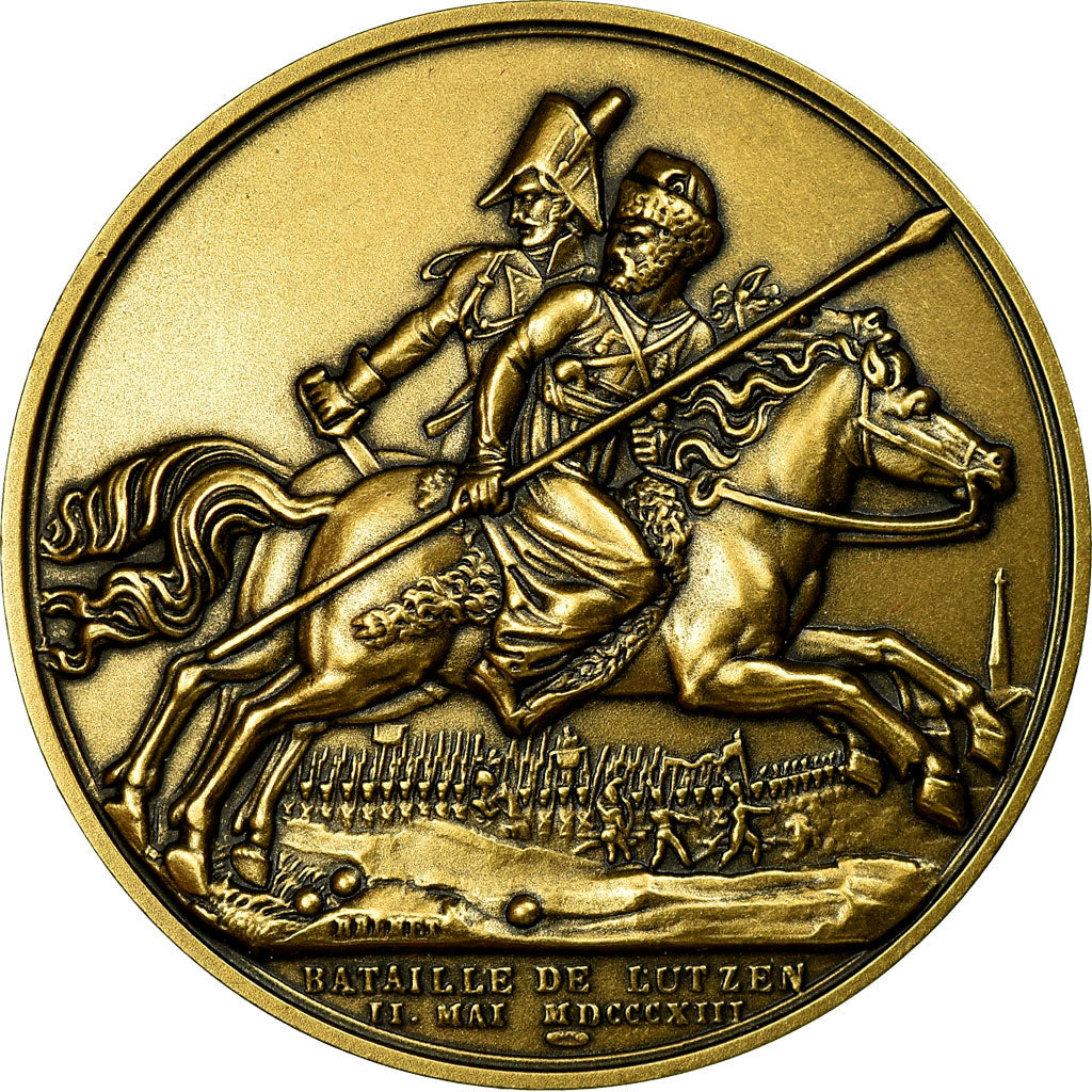 Francia, medaglia, Napoléon Ier, Bataille de Lutzen, Brenet, Restrike, FDC