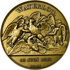 France, Médaille, Napoléon Ier, Bataille de Waterloo (1815), Rogat, Refrappe