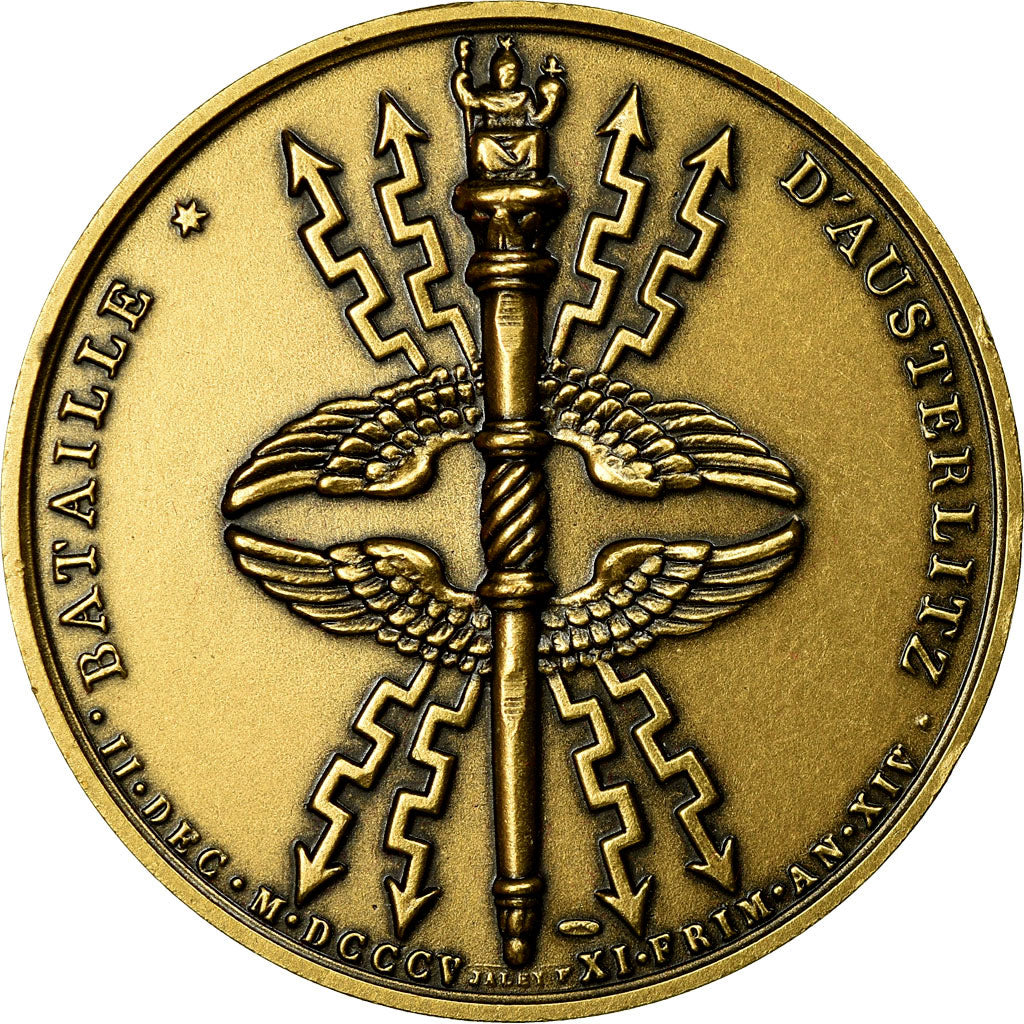 France, Medal, Napoléon Ier, Bataille d'Austerlitz (1805), Jaley, Restrike