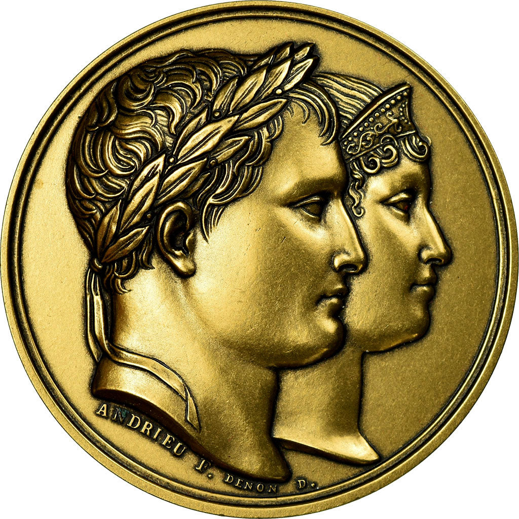 France, Medal, Napoléon Ier et Joséphine, Denon / Andrieu, Restrike