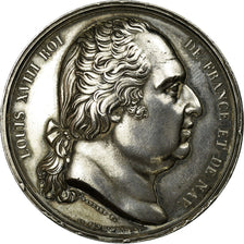 France, Medal, Louis XVIII, Chambre des Députés, 1821, Gayrard, MS(60-62)