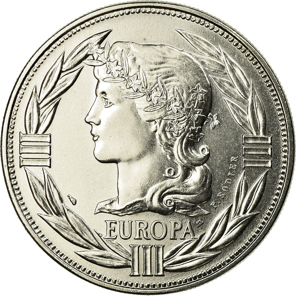 França, Medal, Ecu Europa, Marianne, 1986, Rodier, MS(65-70), Cobre-níquel