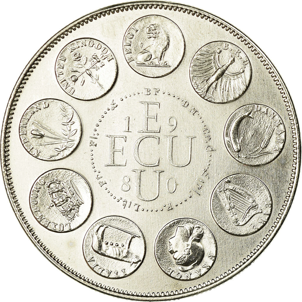 France, Médaille, Ecu Euro, EUROPA, 1980, Rodier, FDC, Copper-nickel