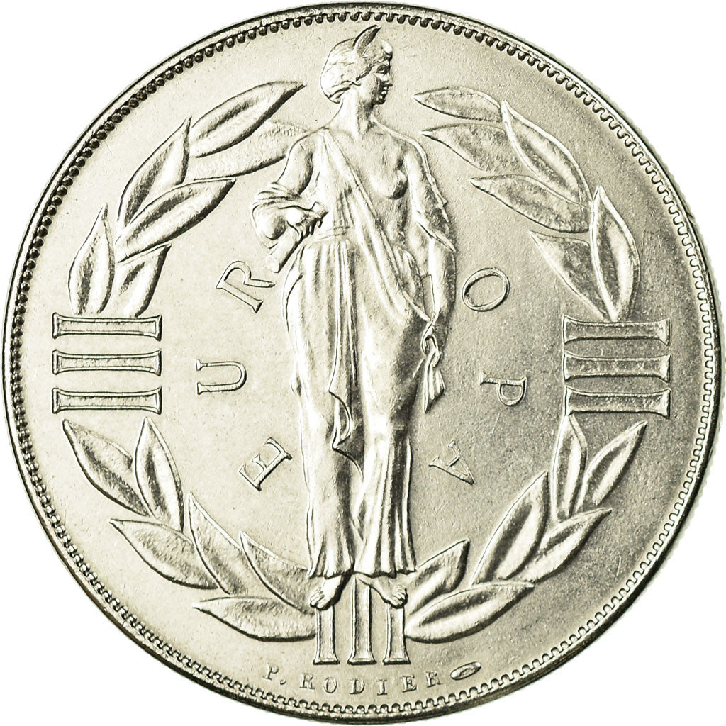 França, Medal, Ecu Euro, EUROPA, 1979, Rodier, MS(65-70), Cobre-níquel