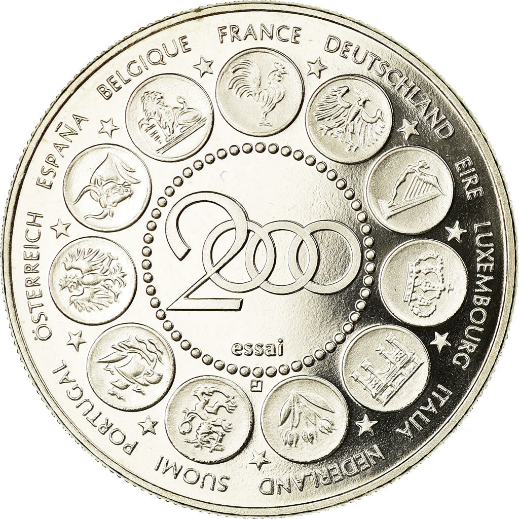 France, Medal, L'Europe, La Semeuse, 2000, MS(65-70), Copper-nickel