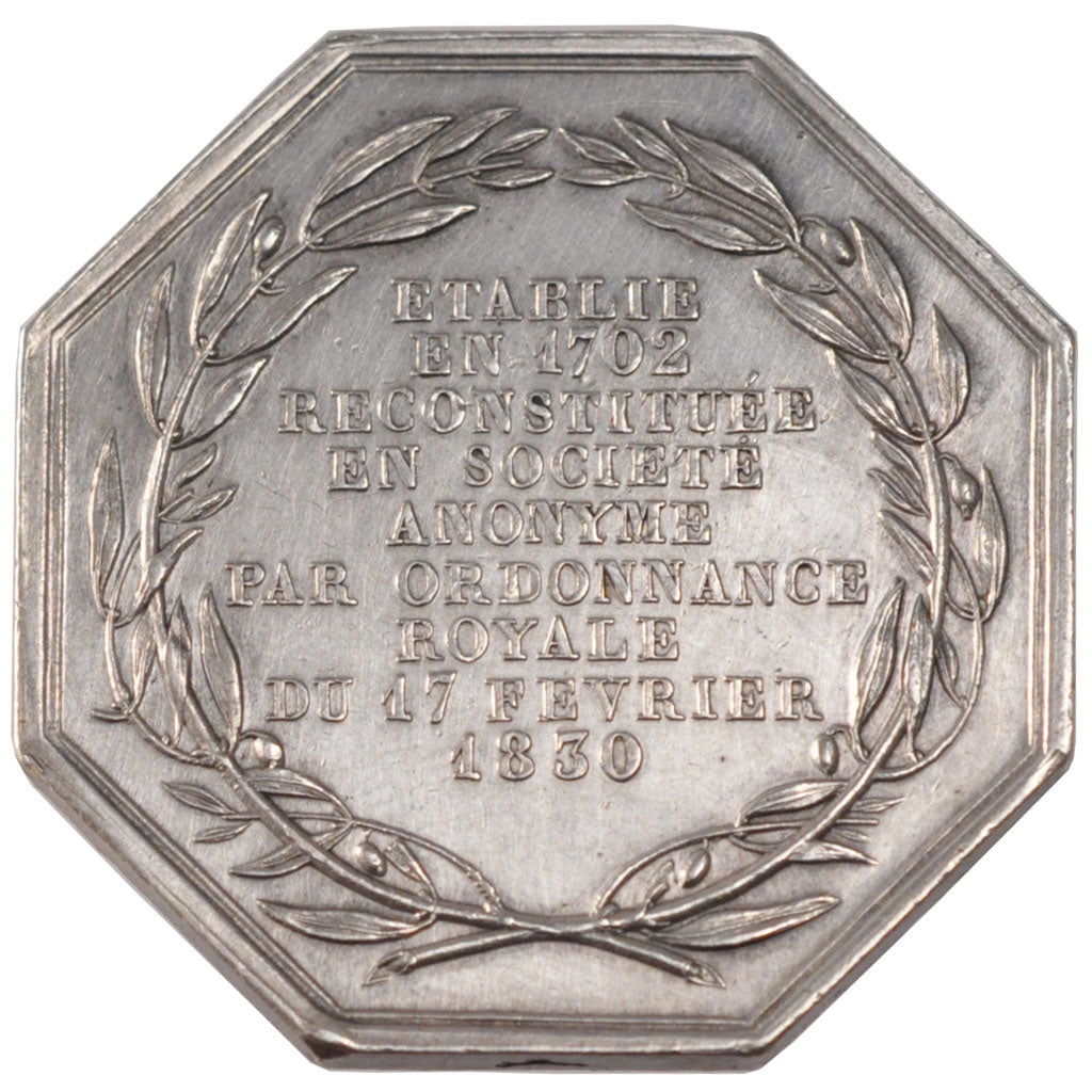 France, Industry, Token, 1830, AU(50-53), Silver, 19.50
