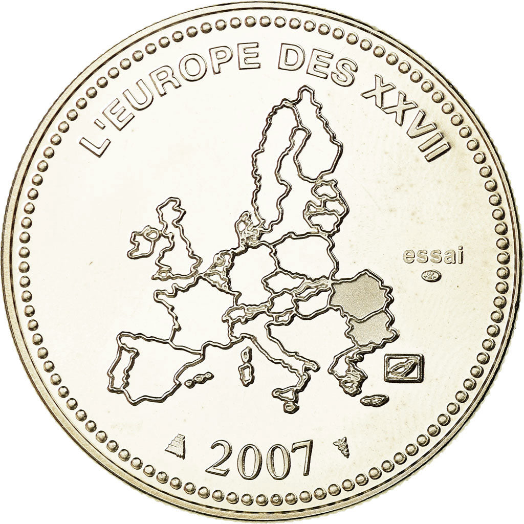 França, Medal, L'Europe des XXVII, La Slovénie entre dans l'Euro, 2007