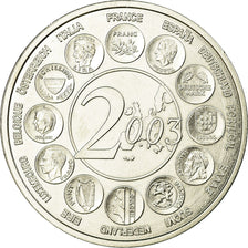 Francia, medaglia, L'Europe des 15, essai, 2003, FDC, Rame-nichel