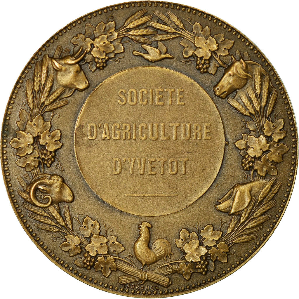Francja, Medal, Société d'Horticulture de l'Arrondissement d'Yvetot, Seine
