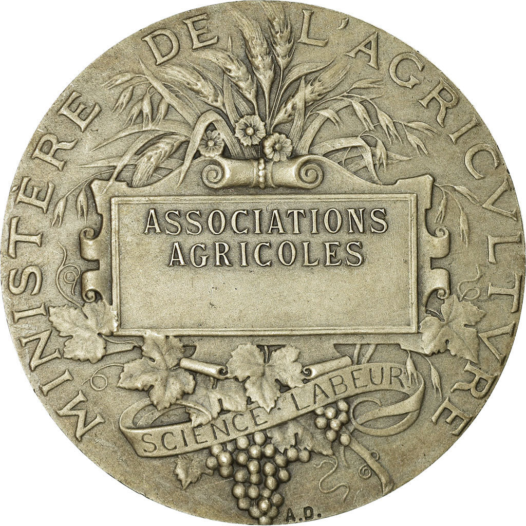 France, Medal, Ministère de l'Agriculture, Associations Agricoles, Dubois.A
