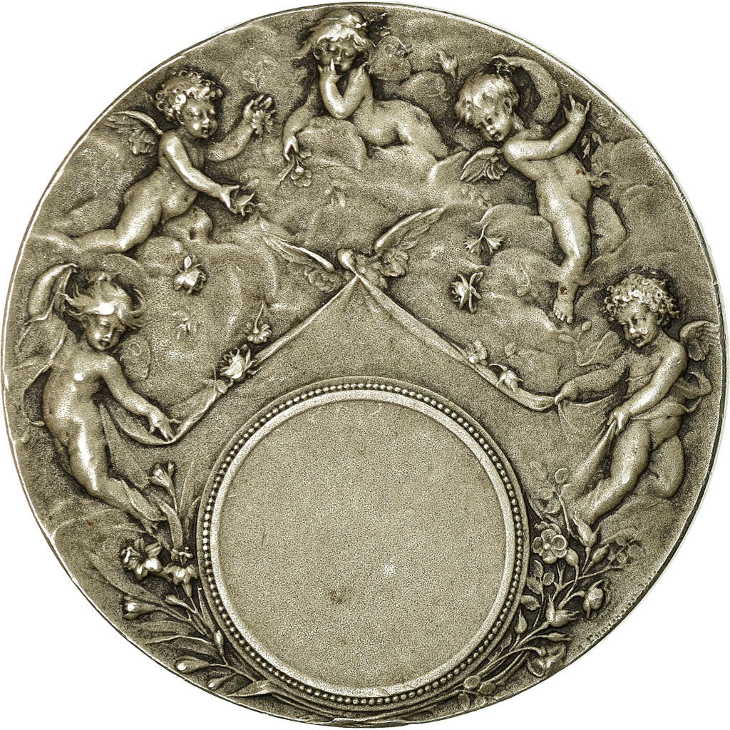 France, Medal, Mariage, Bénédiction Nuptiale, Bottée, AU(55-58), Silver