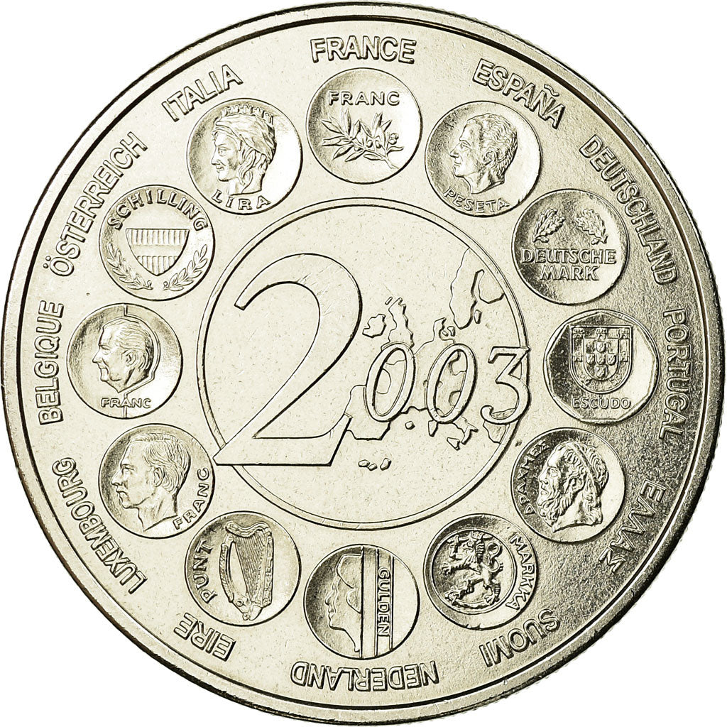 France, Medal, L'Europe des 15, essai, 2003, MS(65-70), Copper-nickel