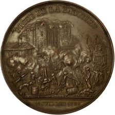 France, Médaille, Prise de la Bastille , Donjon de Vincennes, 1844, Rogat
