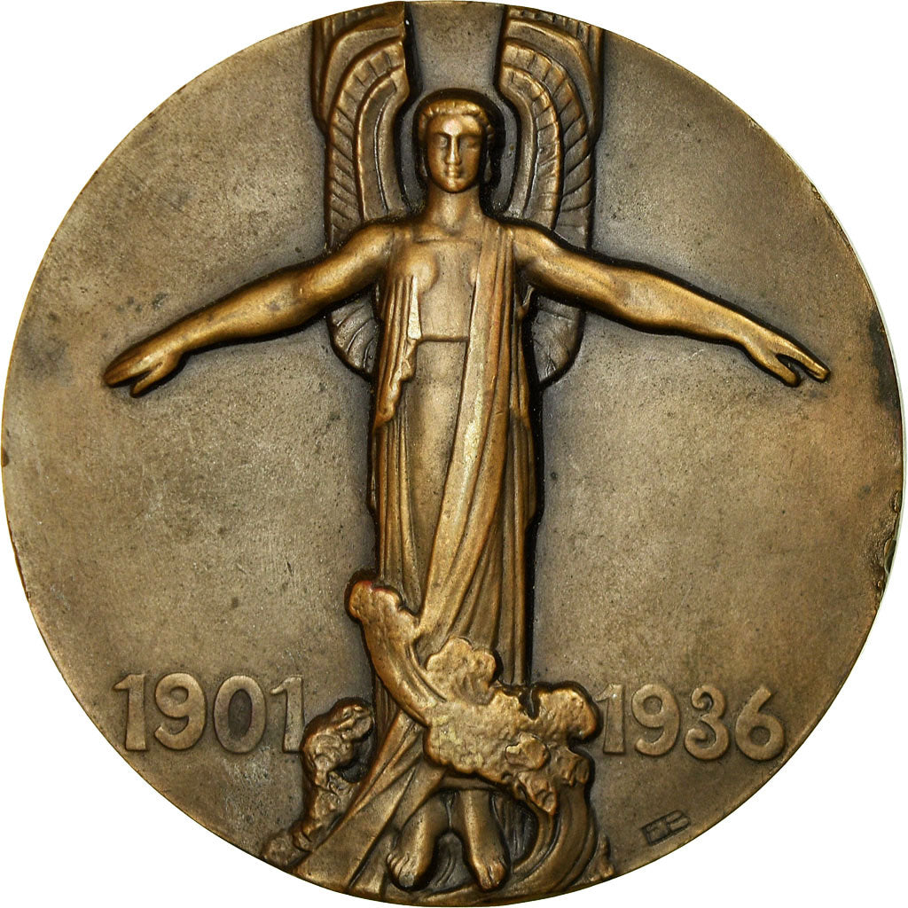 France, Medal, Art Déco, Jean Mermoz, Blin, MS(60-62), Bronze