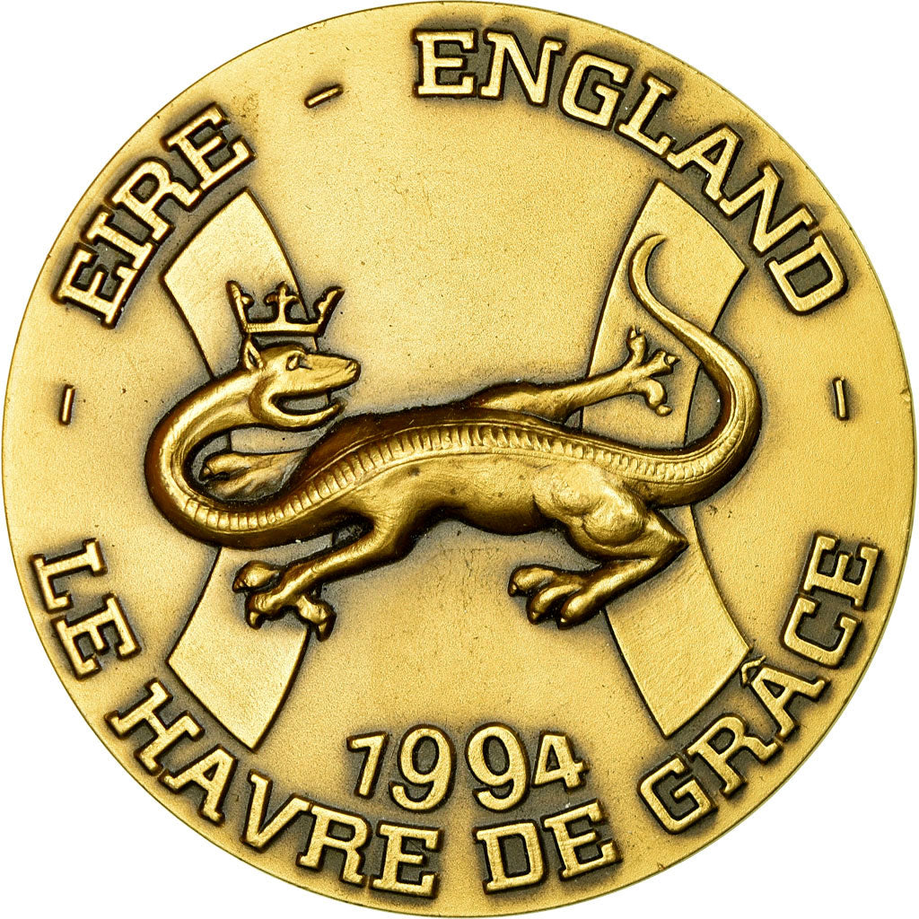 France, Medal, Le Havre de Grâce, Eire-England, Salamandre, 1994, MS(63)