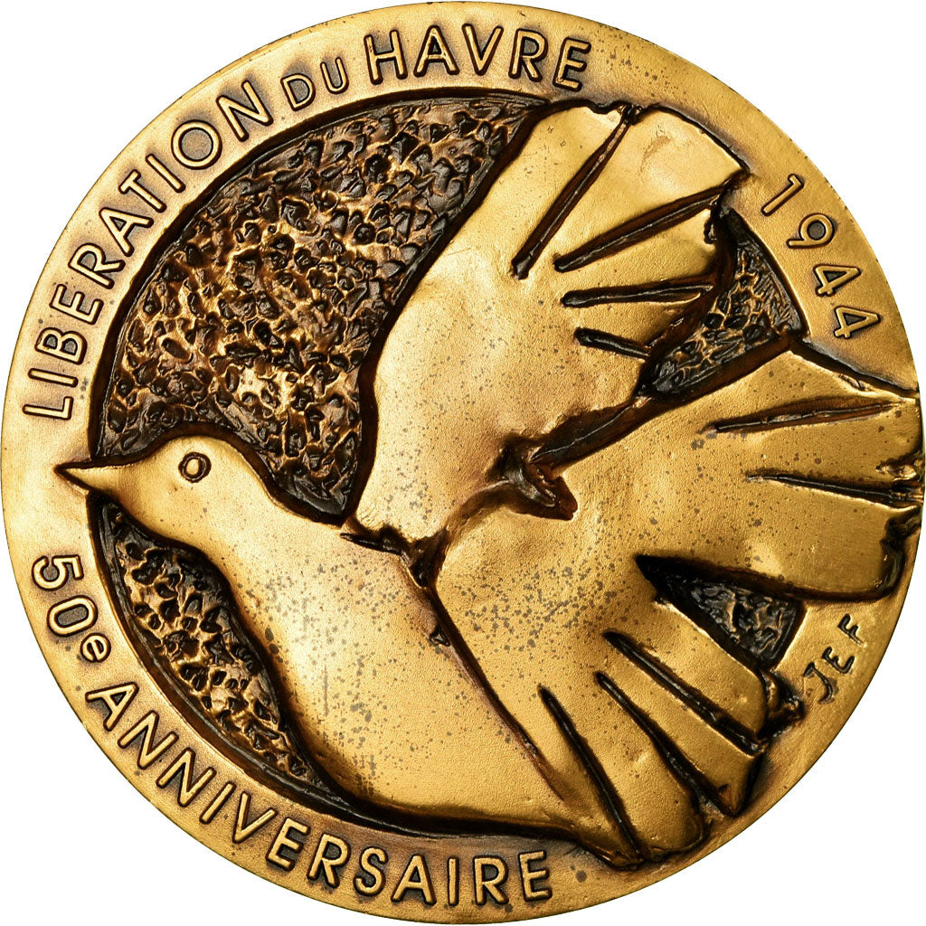 Francja, Medal, 50ème Anniversaire de la Libération du Havre, 1994, Jef