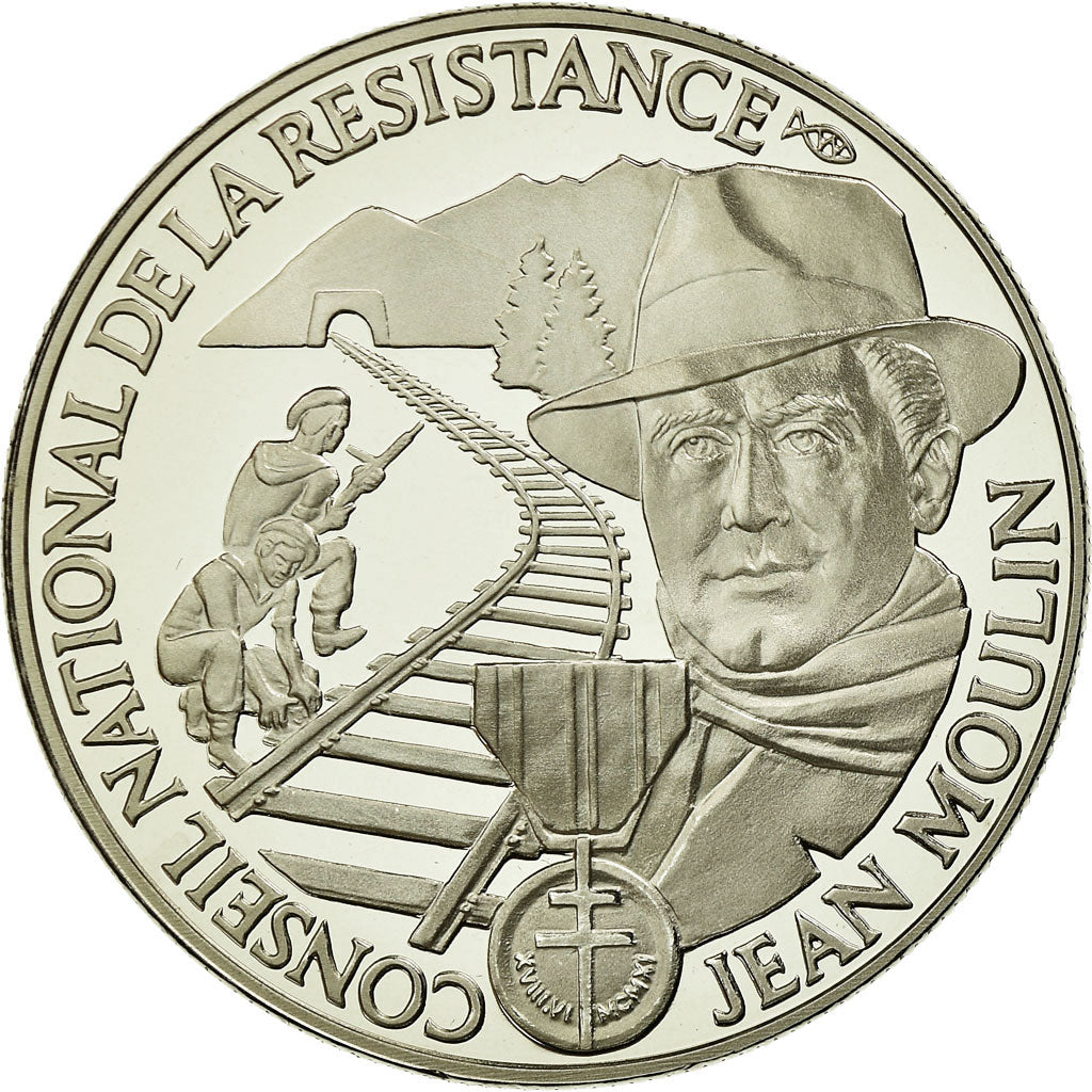 Francja, Medal, 1939-1945, Conseil National de la Résistance, Jean Moulin