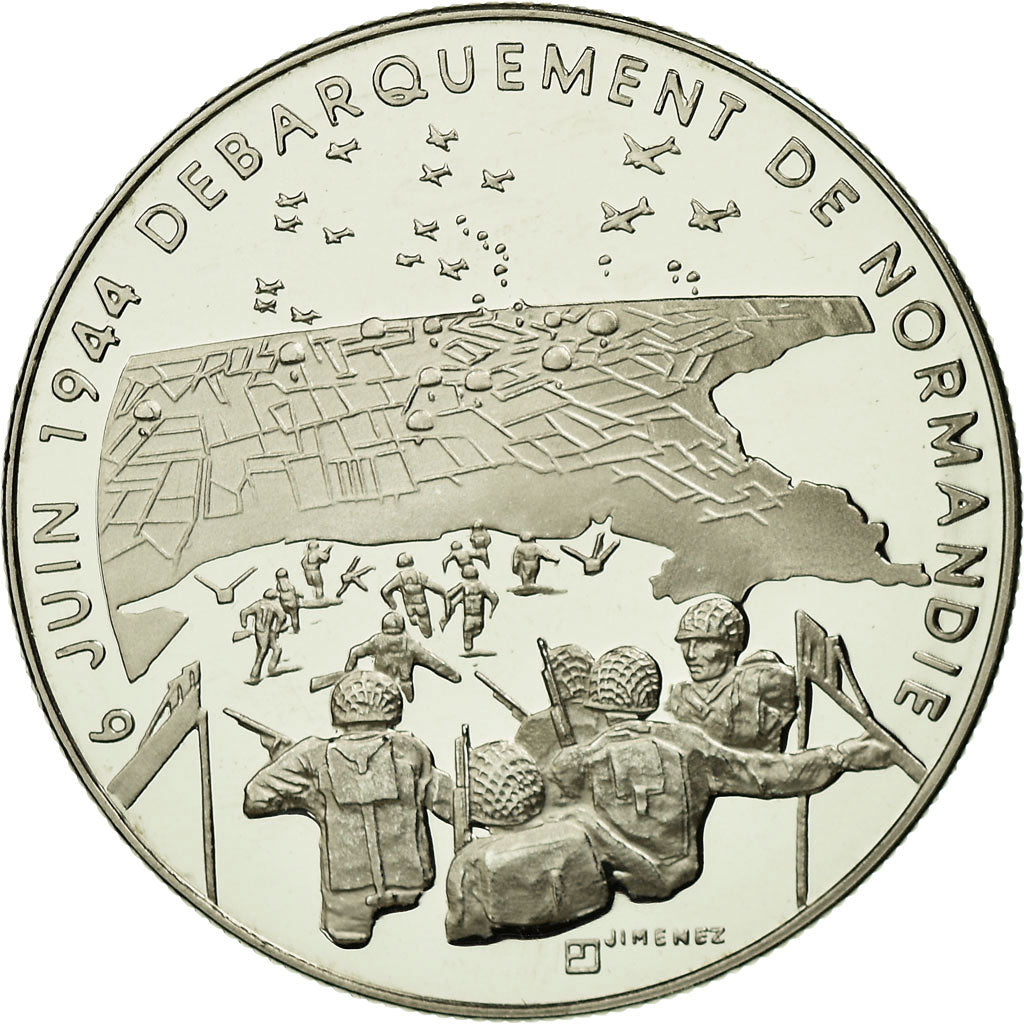 France, Medal, 1939-1945, Débarquement de Normandie, MS(65-70), Copper Plated