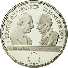 France, Médaille, Vème République, Traité de l'Elysée, FDC, Copper-nickel