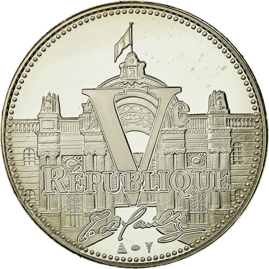 Frankrijk, Medaille, Vème République, Président De Gaulle, FDC, Copper-nickel