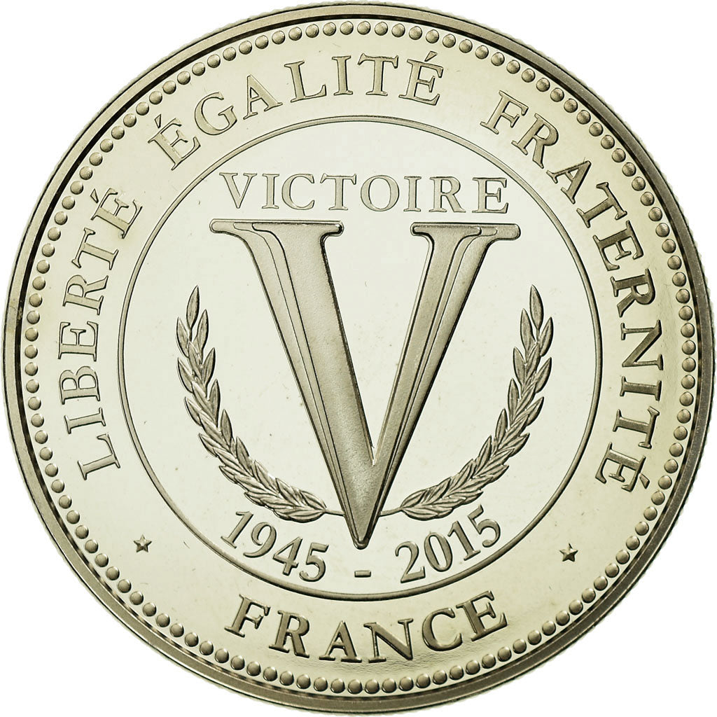 France, Medal, Seconde Guerre Mondiale, Victoire du 8 Mai 1945, MS(64), Copper