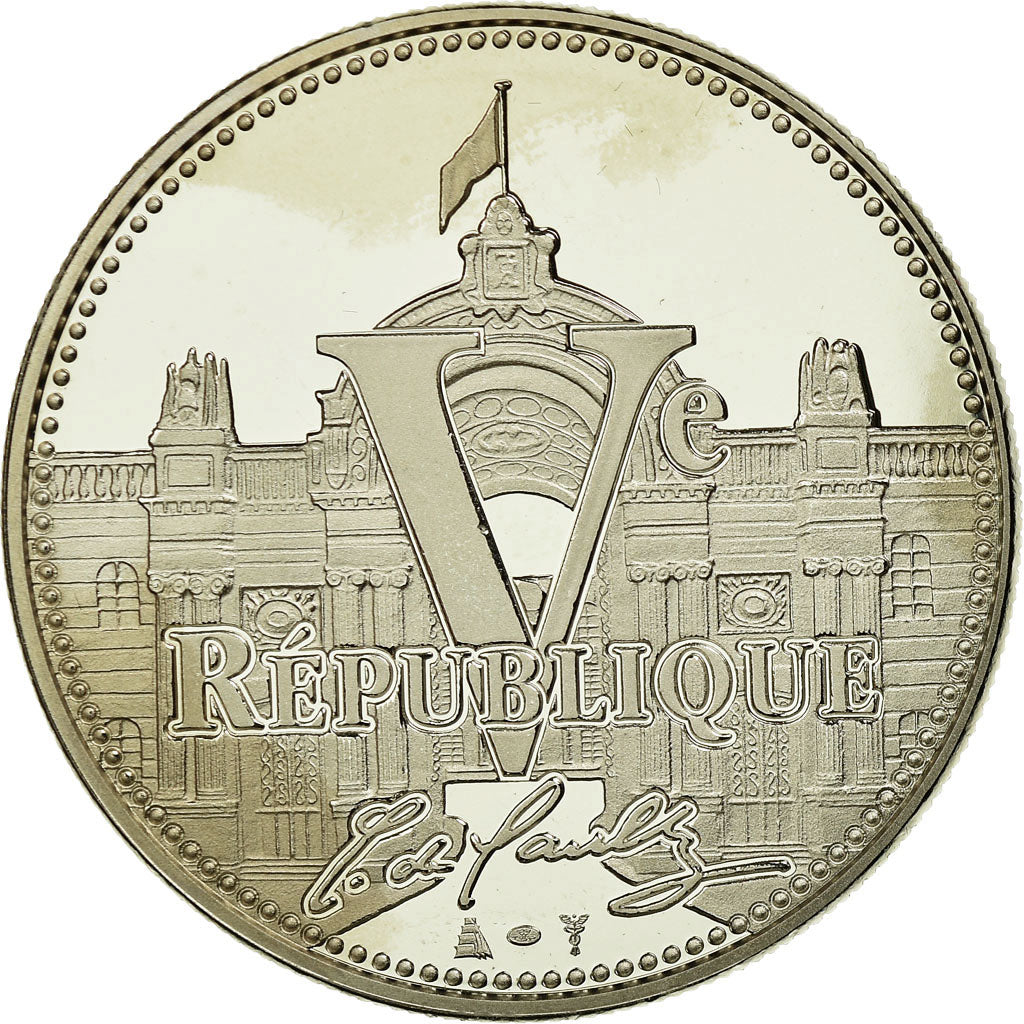 France, Medal, Vème République, Charles De Gaulle, MS(64), Copper Plated
