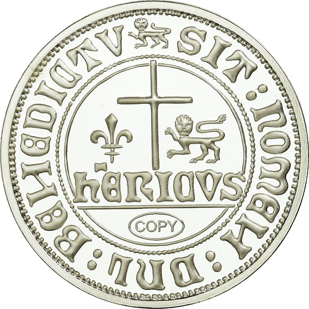 Francia, medalla, Reproduction du Blanc aux Ecus, Henry VI de Lancastre, FDC