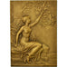 Francia, medaglia, Art Nouveau, Femme Assise, Pillet, SPL, Bronzo