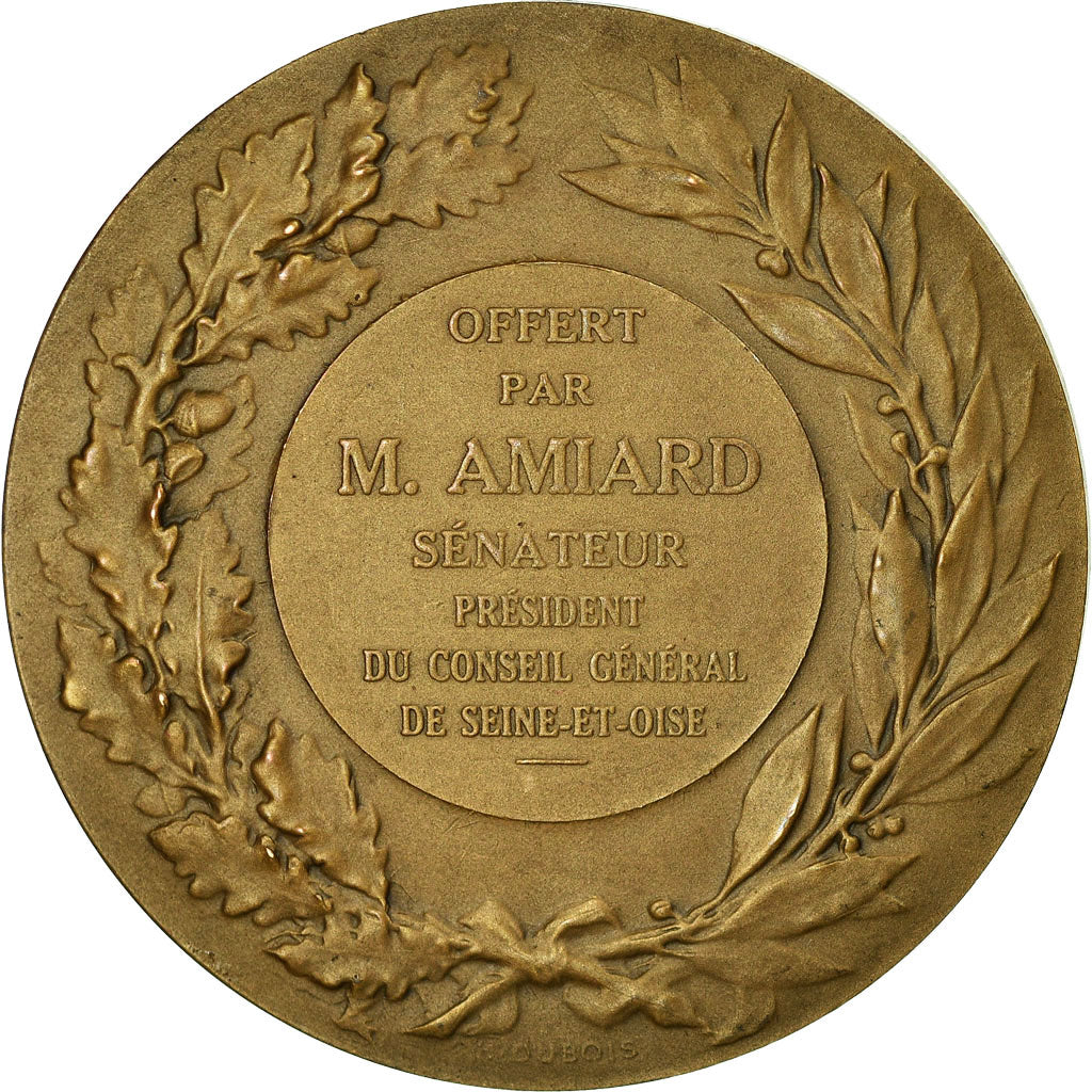 France, Medal, Marianne, Seine et Oise, Dupuis.D, MS(63), Bronze