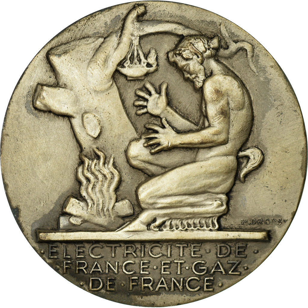 Frankrijk, Medaille, Électricité de France et gaz de France, Dropsy, PR+