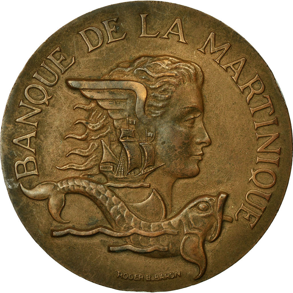 Frankreich, Medaille, Banque de la Martinique, Centième Anniversaire, 1953