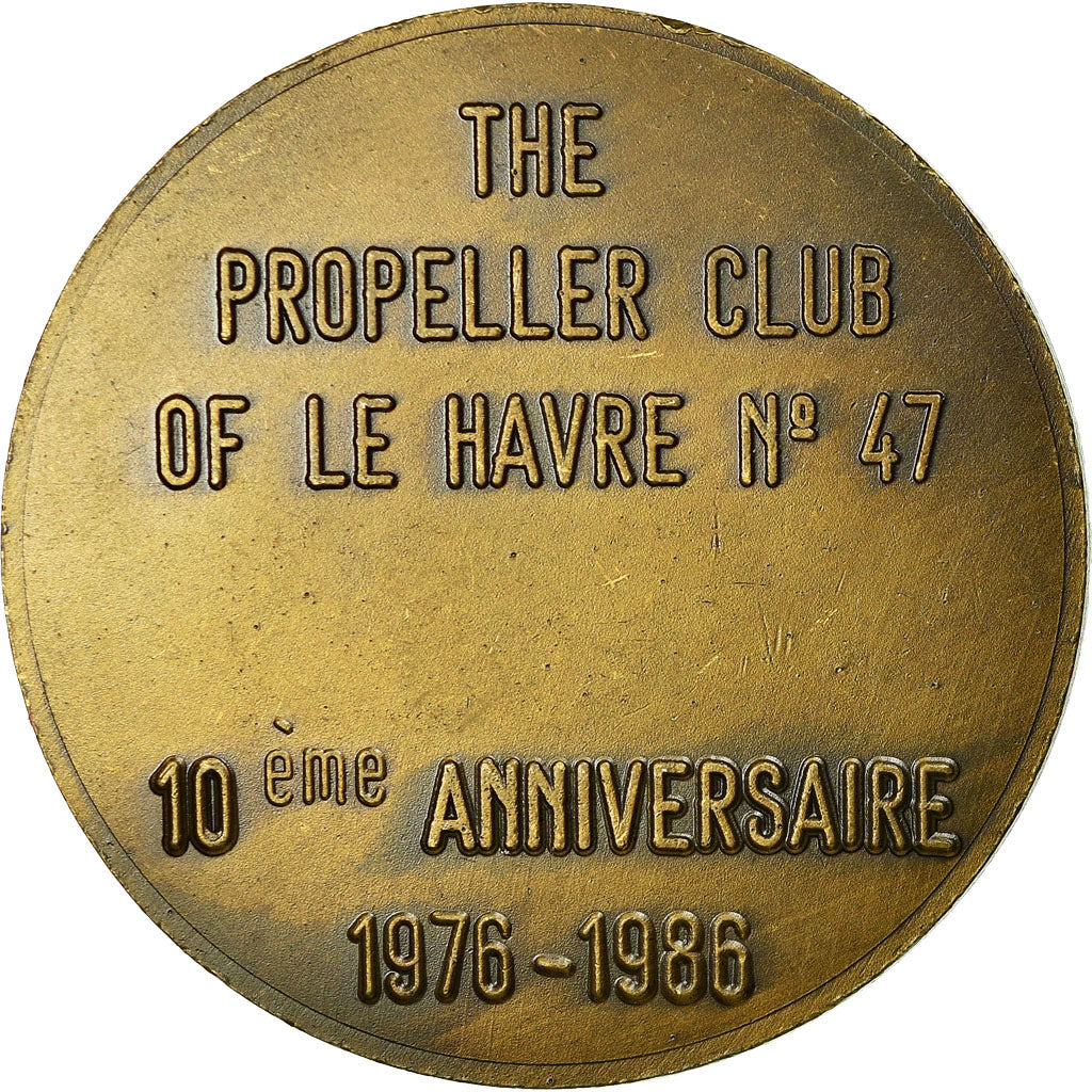 Francia, medaglia, Propeller Club des Etats-Unis, Le Havre N°47, 1986, SPL