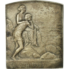 Francia, medaglia, Art Nouveau, L'Infini, Paris, Lenoir, BB+, Bronzo argentato