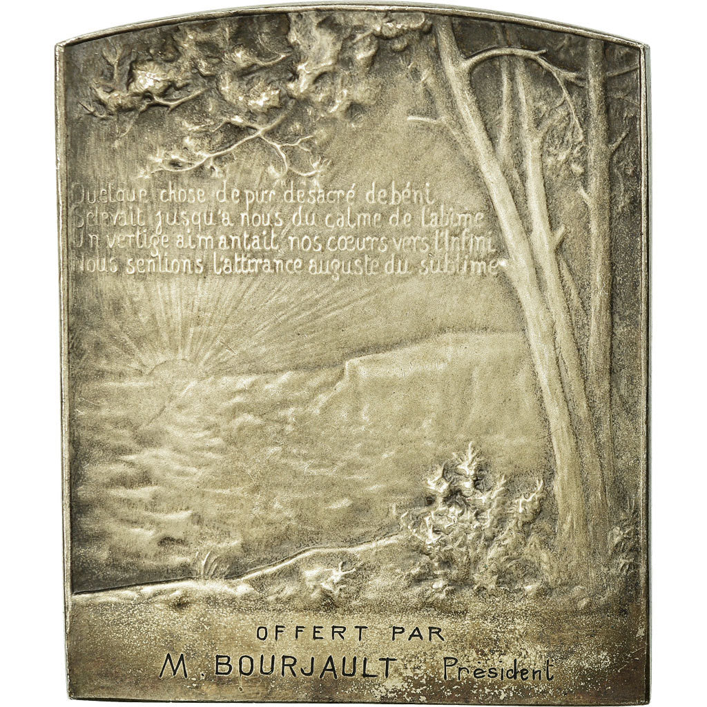 Francia, medaglia, Art Nouveau, L'Infini, Paris, Lenoir, BB+, Bronzo argentato