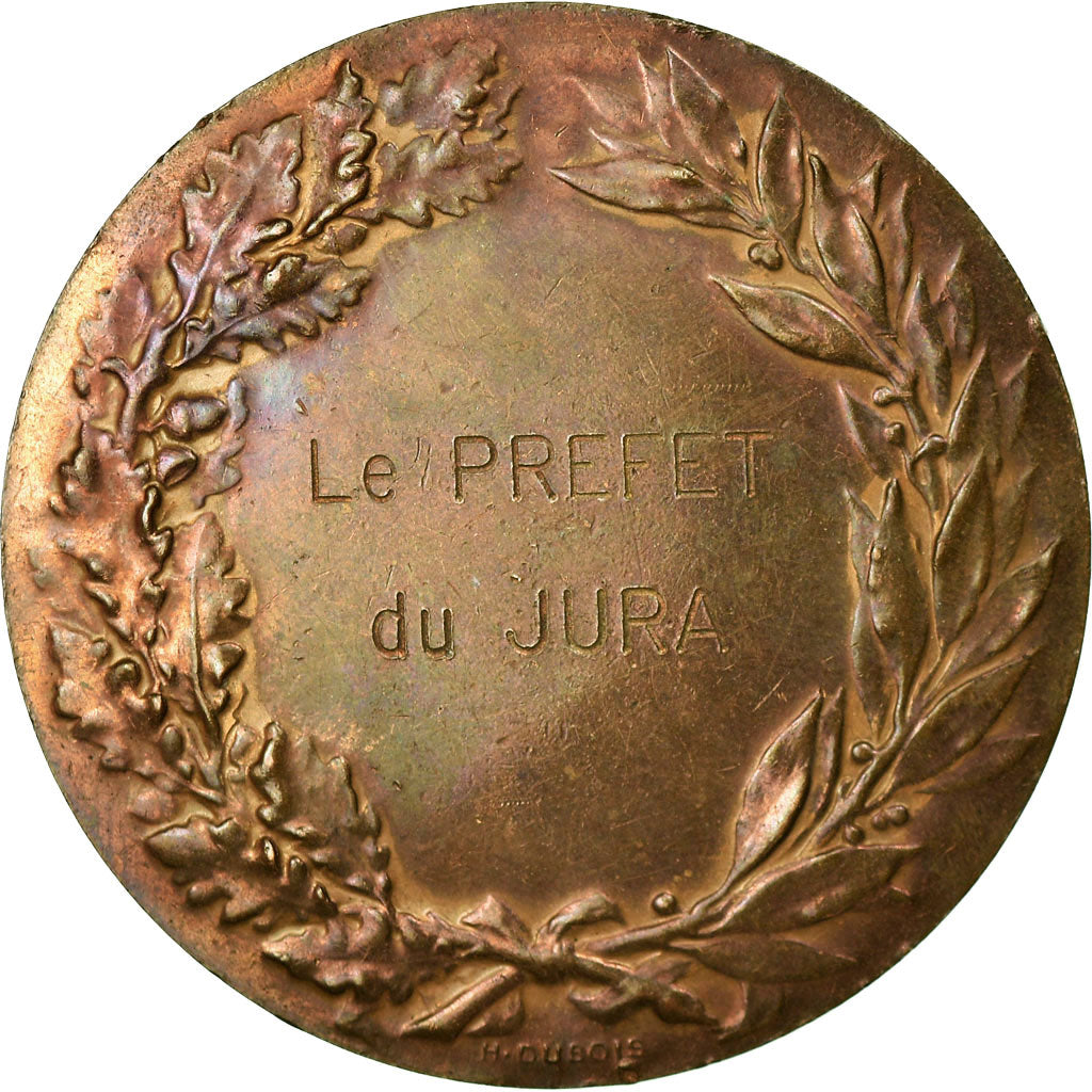 France, Médaille, Le Préfet du Jura, A. Lechevrel, TTB+, Bronze