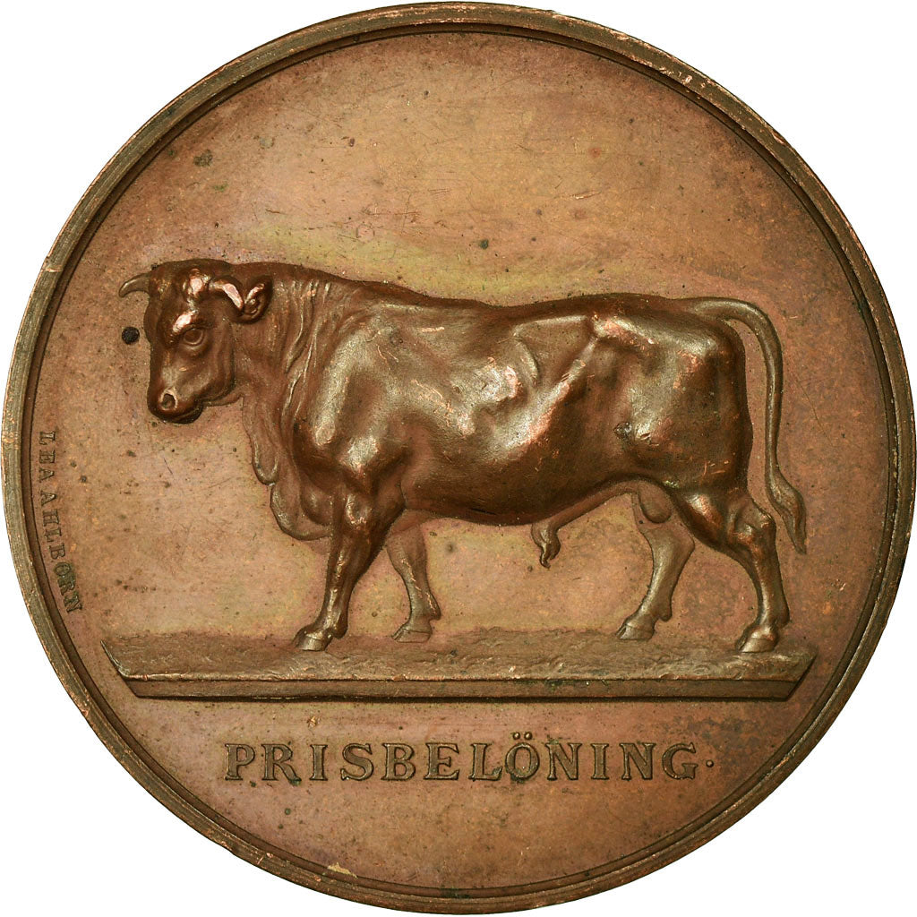 Sweden, Medal, Agriculture, Prisbelöning, Ahlborn, AU(50-53), Copper