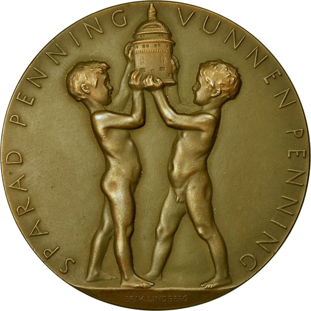 Sweden, Medal, Obrero Sparbank, 1926, Erik Lindberg, MS(60-62), Bronze