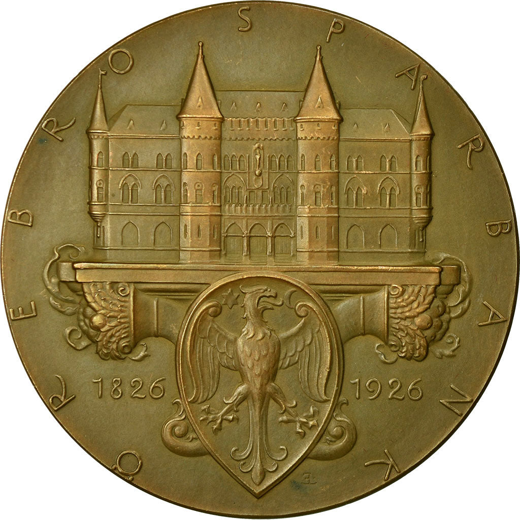 Sweden, Medal, Obrero Sparbank, 1926, Erik Lindberg, MS(60-62), Bronze