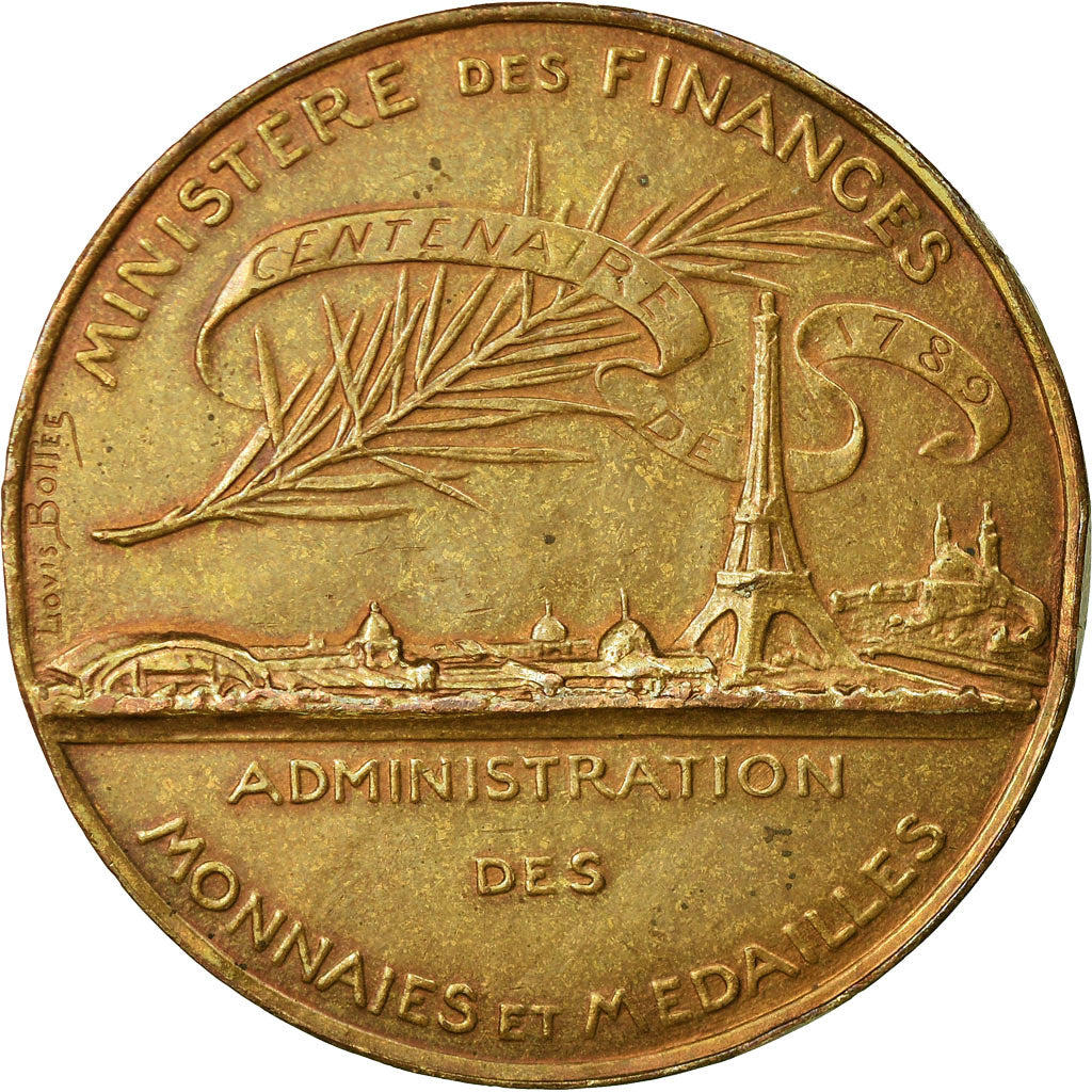 Frankreich, Medaille, Administration des Monnaies, Centenaire de 1789, 1889