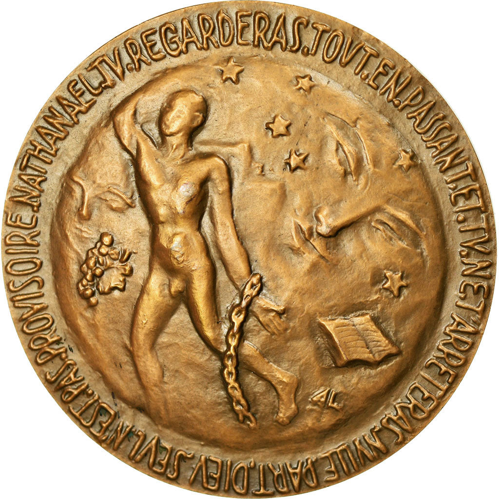 Frankreich, Medaille, Littérature, André Gide, 1949, Annette Landry, UNZ