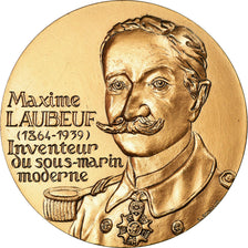 France, Médaille, Maxime Laubeuf, Inventeur du Sous-Marin Moderne, 1996, C.