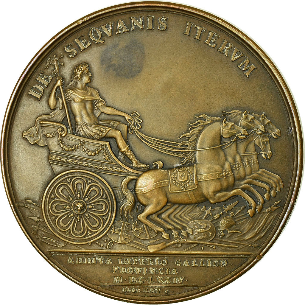 Francia, medaglia, Louis XIV, Prise de la Franche-Comté, History, Molart